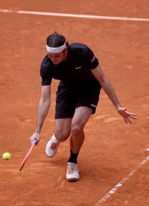 Taylor Fritz of USA in action Mutua Madrid Open, Day 9, Tennis, La Caja Magica, Madrid, Spain - 30 Apr 2024  Copyright: xEllaxLing Shutterstockx 14447605j