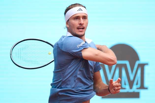 Mutua Madrid Open - Day Nine Alexander Zverev of Germany returns a shot against Francisco Cerundolo of Argentina during day nine of the Mutua Madrid Open 2024 at Caja Magica on April 30, 2024, in Madrid, Spain. Madrid Caja Magica Madrid Spain RL_MMO24_01111 Copyright: xRicardoxLarreinax