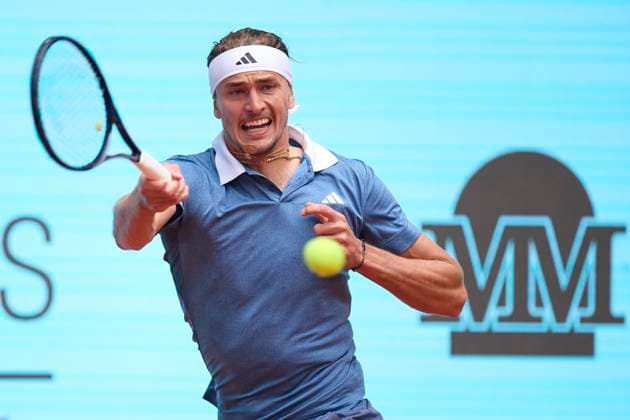 Mutua Madrid Open - Day Nine Alexander Zverev of Germany returns a shot against Francisco Cerundolo of Argentina during day nine of the Mutua Madrid Open 2024 at Caja Magica on April 30, 2024, in Madrid, Spain. Madrid Caja Magica Madrid Spain RL_MMO24_01120 Copyright: xRicardoxLarreinax