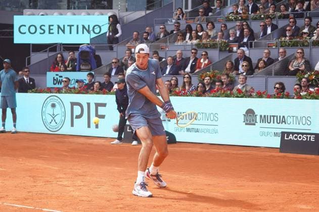 Carlos Alcaraz (SPA) vs JL Struff (GER) during Masters Series Madrid 2024 in Madrid on Tuesday, 30 April 2024 Cordon Press 
