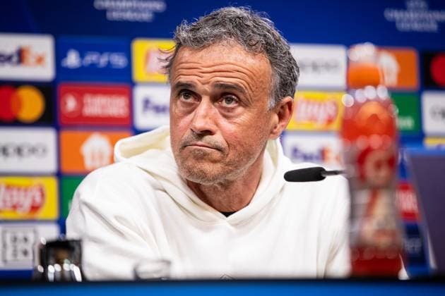Press conference, FC Paris Saint Germain 30 04 2024 Luis Enrique FC Paris Saint Germain, Head Coach Press conference UEFA Champions League match Borussia Dortmund FC Paris Saint Germain, Signal Iduna Park, Dortmund 30 04 2024 Copyright: xBEAUTIFULxSPORTS Buriakovx