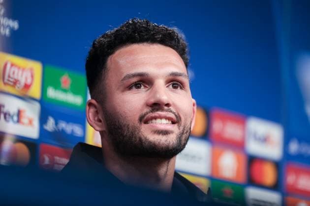 30 04 2024, Football, Season 2023 2024, UEFA Champions League, UCL, Press conference, Borussia Dortmund Paris Saint Germain, Press conference with Gonzalo Ramos Paris Saint Germain , Dortmund Signal Iduna Park NRW Germany xRHR PHOTO DEx Copyright: DennisxEwert RHR-FOTOx RHR-FOTO DE