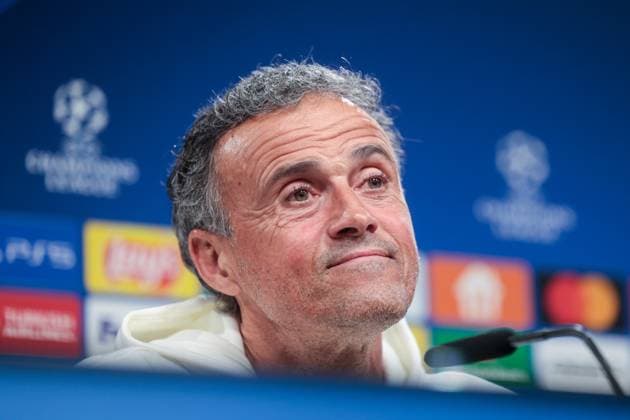 30 04 2024, Football, Season 2023 2024, UEFA Champions League, UCL, Press conference, Borussia Dortmund Paris Saint Germain, Press conference with head coach Luis Enrique Paris Saint Germain , Dortmund Signal Iduna Park NRW Germany xRHR PHOTO DEx Copyright: DennisxEwert RHR-FOTOx RHR-FOTO DE