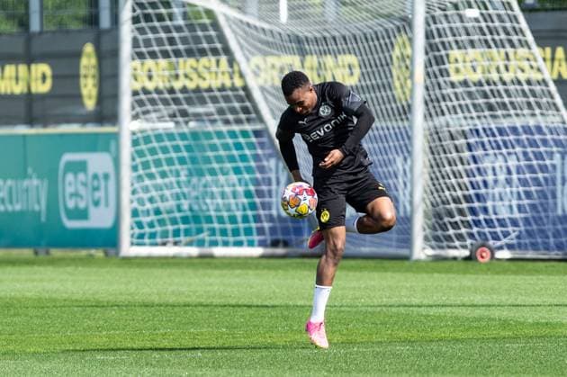 Training, Borussia Dortmund 30 04 2024 Youssofa Moukoko Borussia Dortmund, 18 Training UEFA Champions League match Borussia Dortmund FC Paris Saint Germain, Signal Iduna Park, Dortmund 30 04 2024 Copyright: xBEAUTIFULxSPORTS Buriakovx
