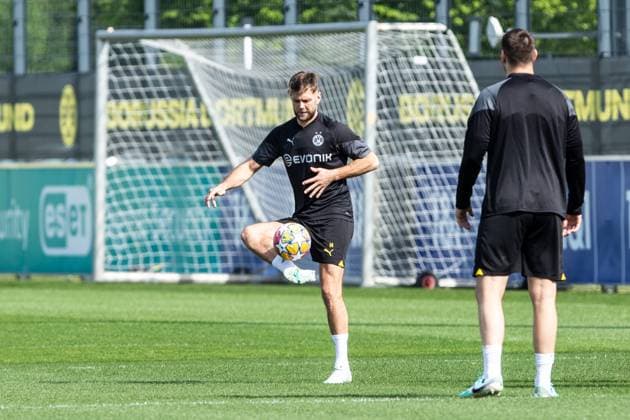 Training, Borussia Dortmund 30 04 2024 Niclas Füllkrug Borussia Dortmund, 14 Training UEFA Champions League match Borussia Dortmund FC Paris Saint Germain, Signal Iduna Park, Dortmund 30 04 2024 Copyright: xBEAUTIFULxSPORTS Buriakovx