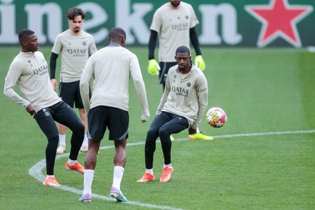 30 04 2024, Football, Season 2023 2024, UEFA Champions League, UCL, Borussia Dortmund Paris Saint Germain, f l Nuno Mendes Paris Saint Germain , Ousmane Dembele Paris Saint Germain , Dortmund Signal Iduna Park NRW Germany xRHR PHOTO DEx Copyright: DennisxEwert RHR-FOTOx RHR-FOTO DE