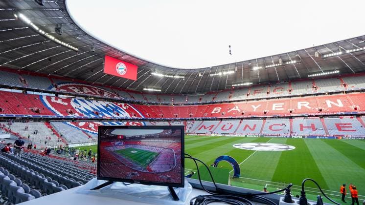 Munich, Germany, April 30th 2024: General view inside of the stadium Allianz Arena prior to the UEFA Champions League semifinal football match between FC Bayern Munich and Real Madrid at Allianz Arena in Munich, Germany. (Daniela Porcelli SPP) Copyright: xDanielaxPorcellix xSPPx spp-en-DaPoSp-20240430-DP303265