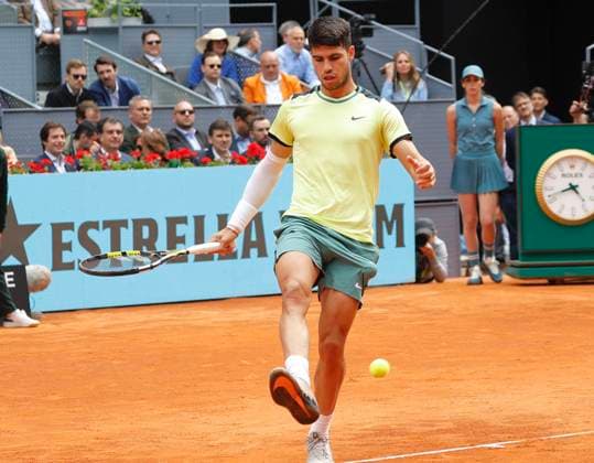 Carlos Alcaraz (SPA) vs JL Struff (GER) during Masters Series Madrid 2024 in Madrid on Tuesday, 30 April 2024 Cordon Press Cordon Press 