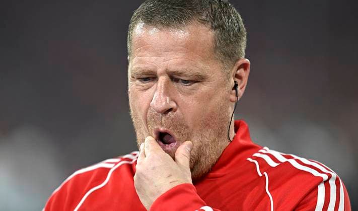 30 04 2024, Football UEFA Championsleague 2023 2024 semi-final, FC Bayern Munich Real Madrid, in the Allianz Arena Munich Sport Vorstand Max Eberl Bayern Munich DFL and DFB regulations prohibit any use of photographs as image sequences and or quasi video