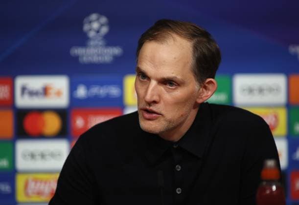 Munich, Germany 30 April 2024 Football, Men, Champions League, Season 2023 2024, Semi-final first leg, FC Bayern Munich Real Madrid, Allianz Arena Thomas Tuchel, Coach FC Bayern Munich Head, Portrait at the press conference after the match