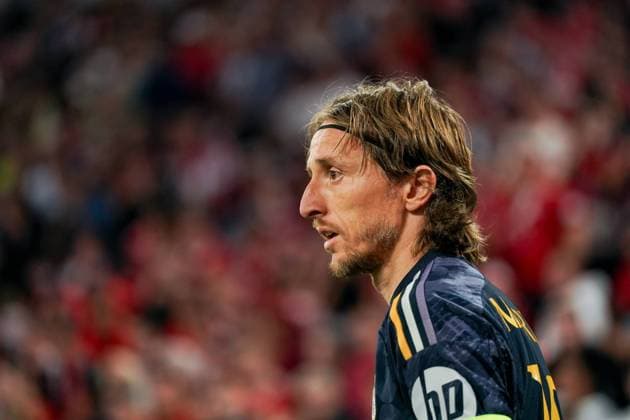 Munich, Germany, April 30th 2024: Luka Modric (10 Real Madrid) looks on during the UEFA Champions League semifinal football match between FC Bayern Munich and Real Madrid at Allianz Arena in Munich, Germany. (Daniela Porcelli SPP) Cordon Press  DanielaxPorcellix xSPP UEFA Champions League - FC Bayern Munich v Real Madrid