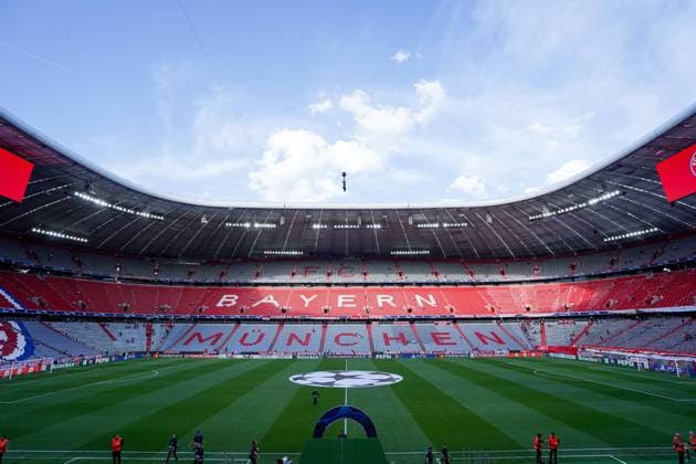 Munich, Germany, April 30th 2024: General view inside of the stadium Allianz Arena prior to the UEFA Champions League semifinal football match between FC Bayern Munich and Real Madrid at Allianz Arena in Munich, Germany. (Daniela Porcelli SPP)  Copyright: xDanielaxPorcellix xSPPx spp-en-DaPoSp-20240430-DP303242
