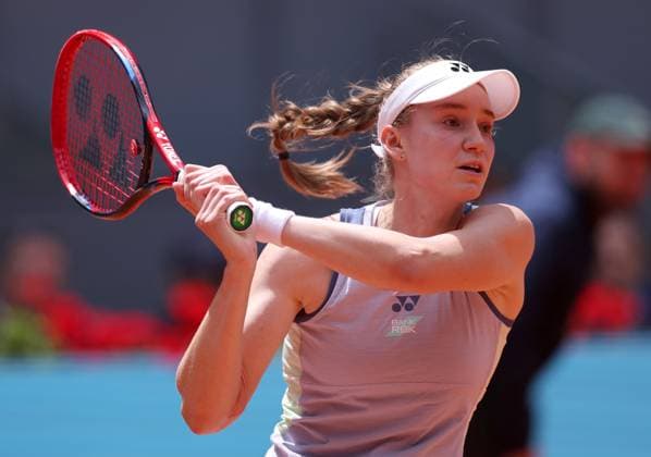 Elena Rybakina of Kazakhstan in action Mutua Madrid Open, Day 10, Tennis, La Caja Magica, Madrid, Spain - 01 May 2024  Copyright: xEllaxLing Shutterstockx 14454210ar
