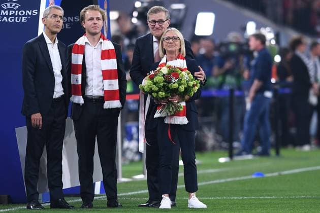 EURO 2024, Heidi Beckenbauer carries the European Championship trophy at the opening ceremony, archive images