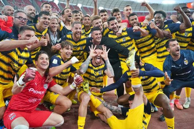 Football, Italy, Parma Calcio celebrates promotion to Serie A