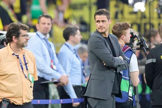Sports Director Sebastian Kehl Borussia Dortmund looks disappointed, UEFA Champions League 2023 24 Semi finals First Leg, Borussia Dortmund vs Paris Saint Germain, Signal Iduna Park, 01 05 2024, Dortmund, Germany
