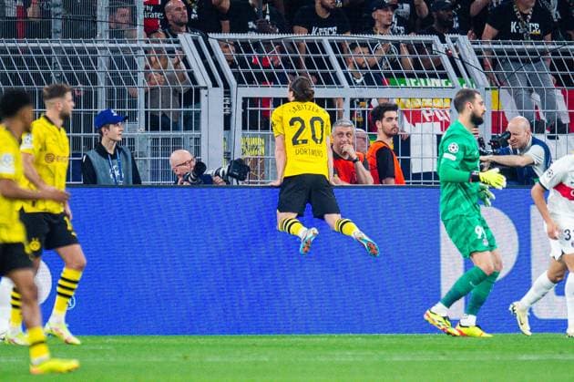 01 05 2024 Football, 2023 2024, UEFA Champions League, semi-final, Borussia Dortmund Paris Saint Germain M Marcel Sabitzer Dortmund
