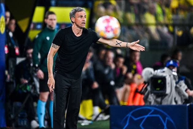 DORTMUND - Paris Saint Germain coach Luis Enrique during the UEFA Champions League semi-final match between Borussia Dortmund and Paris Saint Germain at the Signal Iduna Park on May 1, 2024 in Dortmund, Germany. ANP Hollandse Hoogte UEFA Conference League 2023 24 2023 2024 xVIxANPxSportx xGerritxvanxKeulenxIVx 497376594 originalFilename: 497376594.jpg