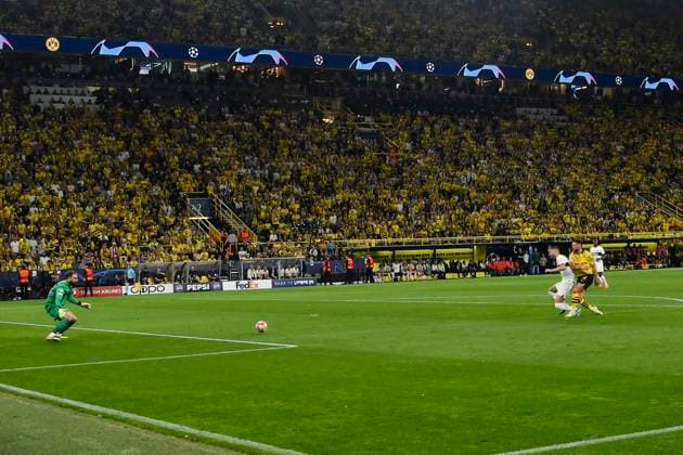 Niclas Füllkrug Fuellkrug 14, Borussia Dortmund scores the goal for 1 0 01 05 2024 Soccer, Champions League, Borussia Dortmund vs Paris Saint Germain , Signal Iduna Park, Dortmund, NRW Germany Copyright: xpepphotox xHorstxMauelshagenx pep00321, pep_20240501_hm
