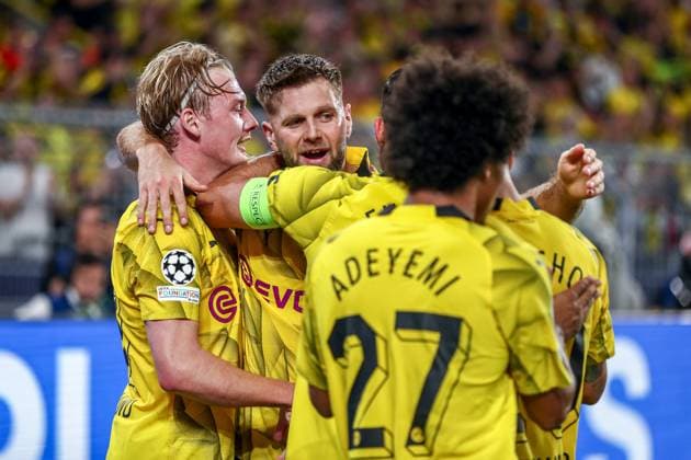 Goal, goal celebration, for 1 0 by Niclas Füllkrug Fuellkrug Borussia Dortmund BVB, 14 , GER, Borussia Dortmund BVB vs Paris Saint Germain PSG, UEFA Champions League 2023 24, semi-final first leg, 01 05 2024, GER, Borussia Dortmund BVB vs Paris Saint Germain PSG, UEFA Champions League 2023 24, semi-final first leg, 01 05 2024, Photo Eibner Pressefoto Gabriel Boia Dortmund Copyright: xEibner-Pressefoto GabrielxBoiax EP_EER