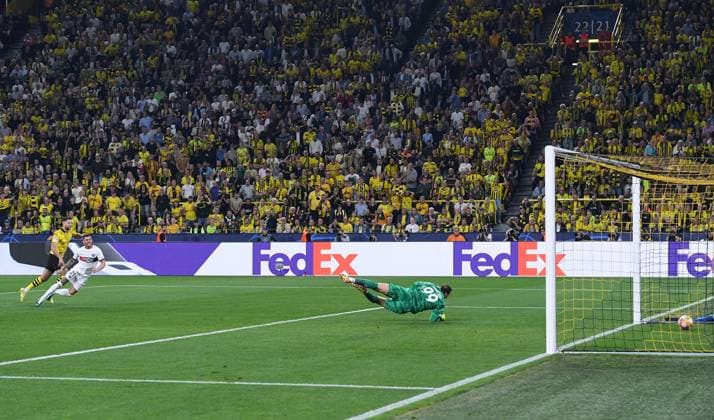 Soccer Champions League semi-final Borussia Dortmund Paris Saint Germain on 01 05 2024 at Signal Iduna Park in Dortmund Goal for 1 0 by Niclas Füllkrug Dortmund xRx