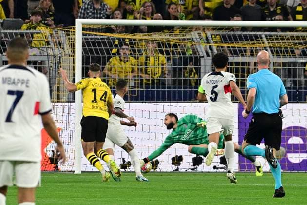 Goal for 1 0 by Niclas Fuellkrug 14 Borussia Dortmund , Borussia Dortmund vs Paris Saint Germain, Football, Champions League, Semi-final, 01 05 2024 Dortmund Nordrhein Westfalen Germany Copyright: xkolbert-press MarcxNiemeyerx