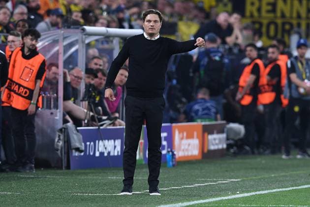 Soccer Champions League semi-final Borussia Dortmund Paris Saint Germain on 01 05 2024 at Signal Iduna Park in Dortmund Edin Terzic Coach Head Coach Dortmund xRx