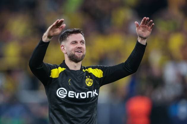 01 05 2024, Football, 2023 2024 season, UEFA Champions League, semi-final, Borussia Dortmund Paris Saint Germain, Niclas Füllkrug Borussia Dortmund celebrates victory, Dortmund Signal Iduna Park NRW Germany xRHR PHOTO DEx Copyright: DennisxEwert RHR-FOTOx RHR-FOTO DE