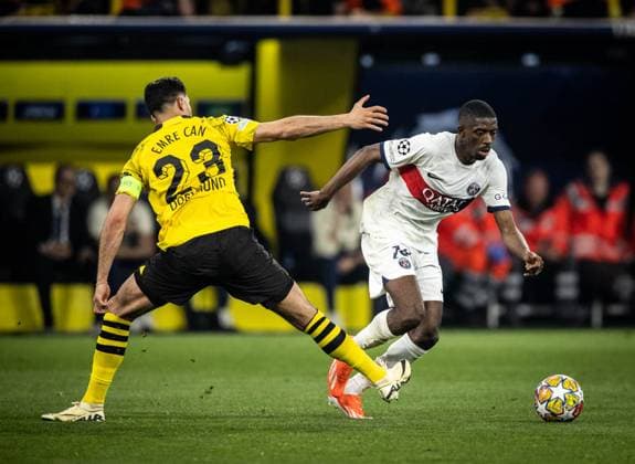 Borussia x PSG Dembele (PSG) in action during the game against Borussia valid for the Champions League at Signal Iduna Park stadium, in Dortmund, today May 1, 2024. Copyright: xx NOGU9763
