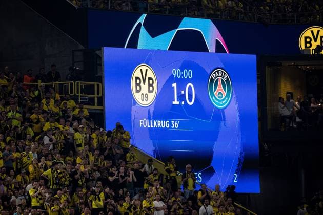 UEFA Champions League Borussia Dortmund FC Paris Saint Germain 01 05 2024 End in Dortmund 1 0 UEFA Champions League Borussia Dortmund FC Paris Saint Germain, Dortmund, SIGNAL IDUNA PARK Copyright: xBEAUTIFULxSPORTS Wunderlx