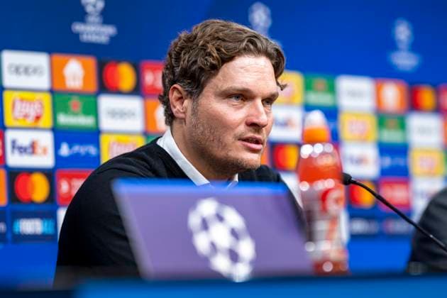 Soccer Champions League semi-final, first leg Borussia Dortmund Paris St Germain on 01 05 2024 at Signal Iduna Park Dortmunds coach Edin Terzic speaks during the press conference IMPORTANT NOTE In accordance with UEFA regulations, it is prohibited to use or have used photographs taken in the stadium and or of the match in the form of sequential images and or video-like photo series Copyright: xKirchner DavidxInderliedx