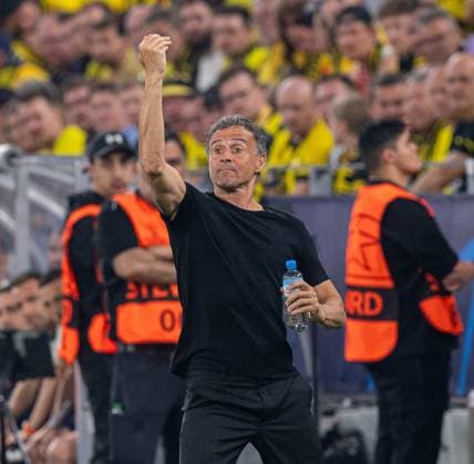 Football, Men, 2023 2024 season, Champions League semi-final, first leg , Borussia Dortmund Paris Saint Germain, Coach Luis Enrique PSG , 01 05 2024, Copyright: xSebastianxRäppold MatthiasxKochx