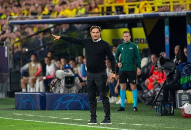 Football, Men, 2023 2024 season, Champions League semi-final, first leg , Borussia Dortmund Paris Saint Germain, Coach Edin Terzic Borussia Dortmund , 01 05 2024, Copyright: xSebastianxRäppold MatthiasxKochx