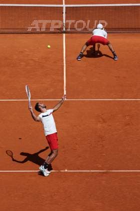 Double francais avec Sadio Doumbia et Fabien Reboul TENNIS : Mutua Madrid Open 2024 - 02 05 2024 AntoineCouvercelle Panoramic 