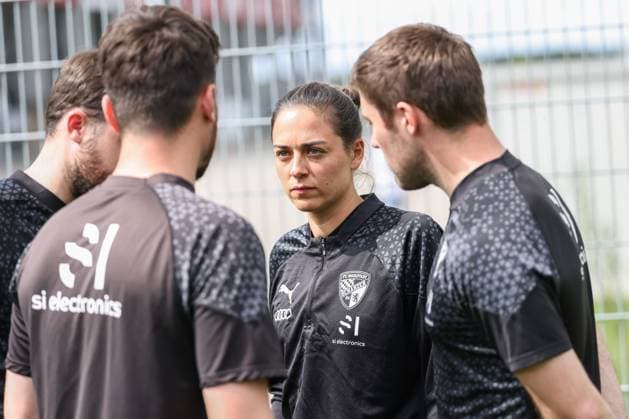 3 Liga FC Ingolstadt 04 New coach, change, change of coach, head coach Sabrina Wittmann FCI Co coach Julian Kolbeck FCI Co coach Fabian Reichler FCI 3 Liga FC Ingolstadt 04 Season 2023 2024 Change of coach, head coach Sabrina Wittmann FCI