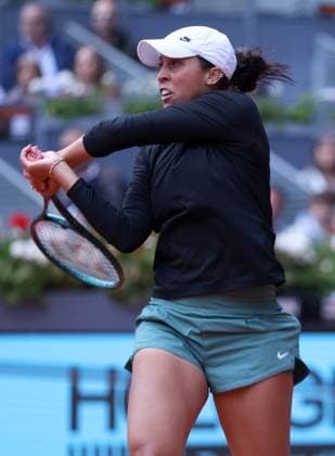 Madison Keys of USA in action Mutua Madrid Open, Day 11, Tennis, La Caja Magica, Madrid, Spain - 02 May 2024  Copyright: xEllaxLing Shutterstockx 14454211t