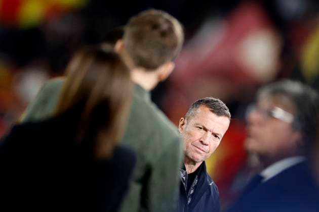 Amazon Prime Video TV commentator Lothar Herbert Matthaus looks on, UEFA Europa League 2023 2024 - Semifinals first leg, AS Roma vs Bayer 04 Leverkusen, Olimpico Stadium, May 2, 2024, Rome, Italy.