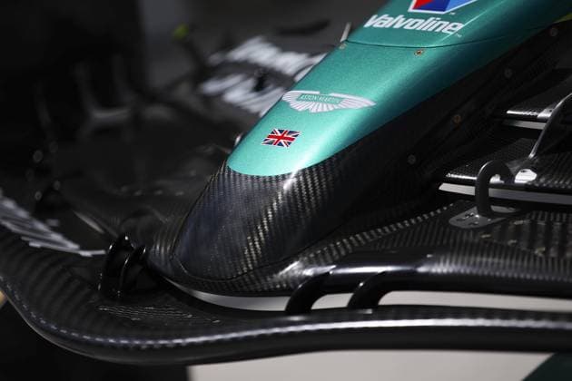 Aston Martin F1 Team AMR23, mechanical detail front wing during the Formula 1 Crypto.com Miami Grand Prix 2024, 6th round of the 2024 Formula One World Championship, WM, Weltmeisterschaft from May 3 to 5, 2024 on the Miami International Autodrome, in Miami, United States of America - F1 - MIAMI GRAND PRIX 2024 DPPI Panoramic  240502_R06_MIAMI_DP_EA017137