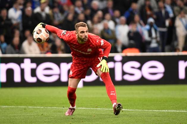 Pau LOPEZ (OM) lors de la demi-finale aller le Ligue Europa opposant l™Olympique de Marseille Ã Atalanta Bergame Calcio au Stade VÃ lodrome le 2 mai 2024 Ã Marseille, Espagne FOOTBALL : Olympique de Marseille vs. Atalanta Bergame Calcio - UEFA Europa League - 02 05 2024 ValentinaClaret Panoramic 