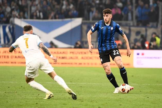 Matteo RUGGERI (ABC) lors de la demi-finale aller le Ligue Europa opposant l™Olympique de Marseille Ã Atalanta Bergame Calcio au Stade VÃ lodrome le 2 mai 2024 Ã Marseille, Espagne FOOTBALL : Olympique de Marseille vs. Atalanta Bergame Calcio - UEFA Europa League - 02 05 2024 ValentinaClaret Panoramic 