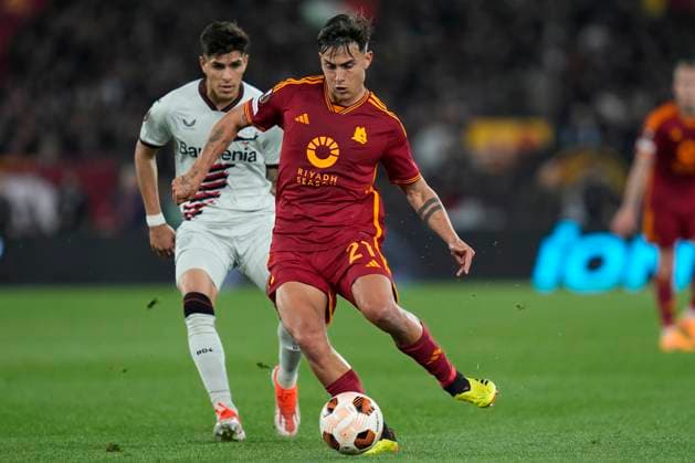 Paulo Dybala of AS Roma during the UEFA Europa League match between AS Roma and Bayer Leverkusen at Stadio Olimpico Rome Italy on 02 May 2024. Rome Stadio Olimpico Rome Italy Copyright: xPhotoxSportxPicsx SP24-929-030