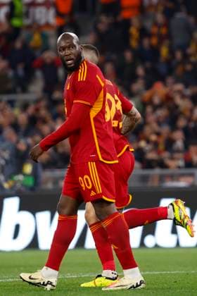 May 2, 2024, Rome, ITALY: AS Roma s Romelu Lukaku, during the UEFA Europa League semifinals, 1st leg soccer match between AS Roma and Bayer 04 Leverkusen at the Olimpico stadium in Rome, Italy 2 May 2024. ANSA FABIO FRUSTACI UEFA Europa League semifinals - Roma vs Bayer 04 Leverkusen  - ZUMAa110 20240502_zaf_a110_048 Copyright: xFabioxFrustacix
