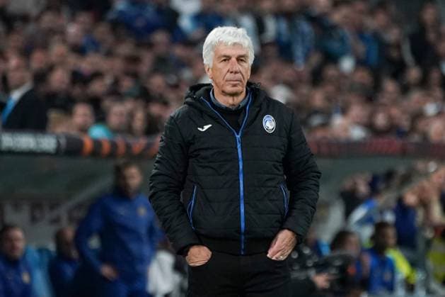 Gian Piero Gasperini (coach of Atalanta Bergame) during the UEFA Europa League semifinal first leg match between Atalanta Bergame and Olympique de Marseille at Orange VÃ lodrome in Marseille. FOOTBALL : Olympique de Marseille vs Atalanta Bergame - Demi finale Europa League - Marseille - 02 05 2024 NorbertScanella Panoramic 