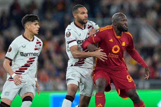 Romelu Lukaku of AS Roma during the UEFA Europa League match between AS Roma and Bayer Leverkusen at Stadio Olimpico Rome Italy on 02 May 2024. Rome Stadio Olimpico Rome Italy Copyright: xPhotoxSportxPicsx SP24-929-033
