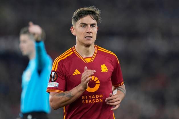 Paulo Dybala of AS Roma during the UEFA Europa League match between AS Roma and Bayer Leverkusen at Stadio Olimpico Rome Italy on 02 May 2024. Rome Stadio Olimpico Rome Italy Copyright: xPhotoxSportxPicsx SP24-929-034