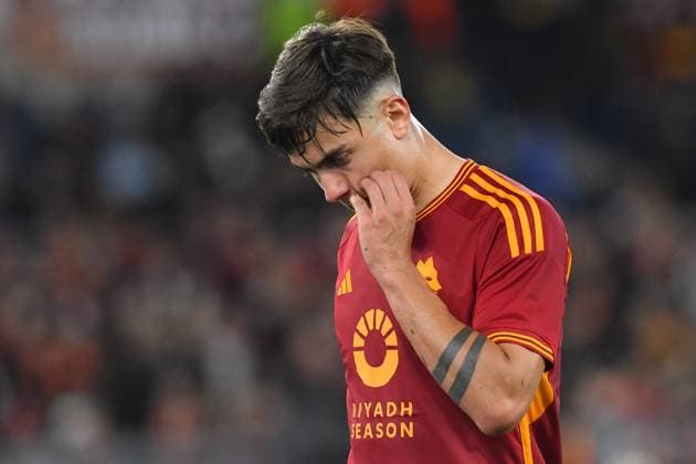 Football Europa League match - AS Roma vs Bayer 04 Leverkusen Paulo Dybala of AS Roma during the Uefa Europa League semi final first leg match AS Roma v Bayer Leverkusen at Olimpico stadium in Rome, Italy, 02nd May, 2024. Mattia Vian during AS Roma vs Bayer 04 Leverkusen, Football Europa League match in Rome, Italy, May 02 2024 Rome Italy  Copyright: xIPAxSport ABACAx