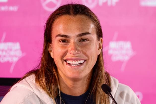 May 3, 2024, Madrid, Madrid, SPAIN: Aryna Sabalenka of Belarus attends the media during her press conference, PK, Pressekonferenz during the Masters 1000 and WTA, Tennis Damen 1000, tournament celebrated at Caja Magica on May 02, 2024 in Madrid, Spain. Madrid SPAIN - ZUMAa181 20240503_zaa_a181_058 Copyright: xIrinaxR.xHipolitox