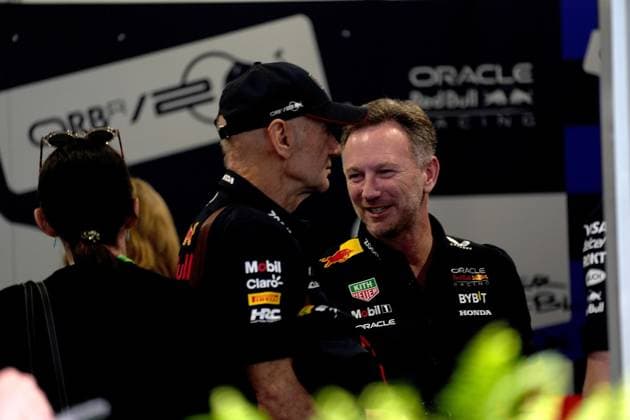 Formula 1 Crypto com Miami Grand Prix 03 05 2024, Miami International Autodrome, Miami, Formula 1 Crypto com Miami Grand Prix,pictured Team Principal Christian Horner Oracle Red Bull Racing , Technical Director Adrian Newey nordphotoxGmbHx xBratic nph00250