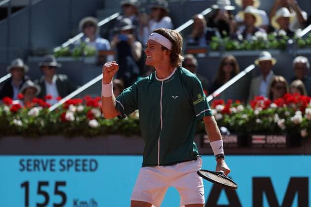 Andrey Rublev (Rus) defeated Taylor Fritz TENNIS : Mutua Madrid Open 2024 - 03 05 2024 AntoineCouvercelle Panoramic 