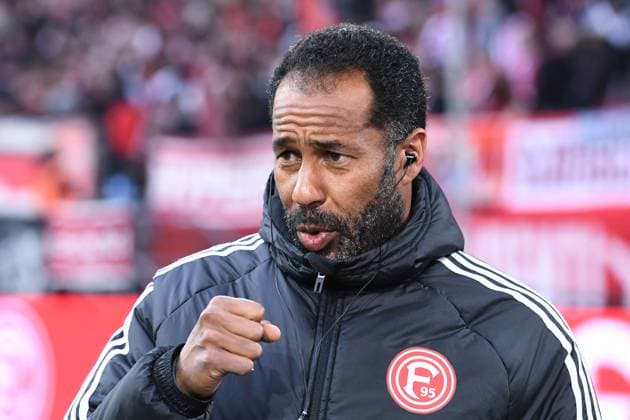 Soccer 2 Bundesliga 32 Matchday Fortuna Düsseldorf 1 FC Nürnberg on 03 05 2024 at Merkur Spiel Arena in Düsseldorf Daniel Thioune Coach Head Coach Düsseldorf DFL regulations prohibit any use of photographs as image sequences and or quasi video xRx